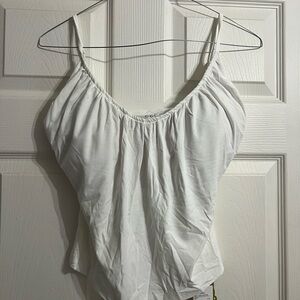 OGL White Camisole with Spaghetti Straps